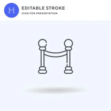 Cordon icon vector, filled flat sign, solid pictogram isolated on white, logo Illustrazione stock