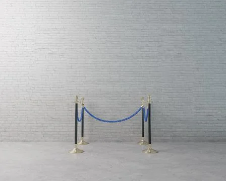 Cordoned Off Area In Room Stock Illustration