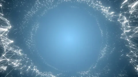 Core attention. Blue digital background. Seamless loop. Stock Footage 101887615