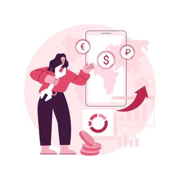 Core banking IT system abstract concept vector illustration. Stock Illustration