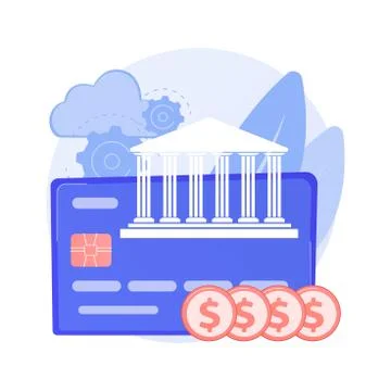 Core banking vector concept metaphor イラスト素材