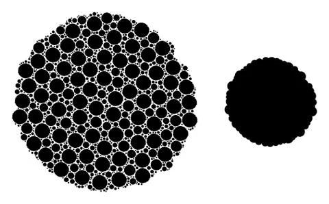 Core Collage of Core Icons and Basic Icon Illustrazione stock