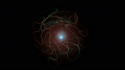 Core colored line that eliminates energy Stock Footage 63073607