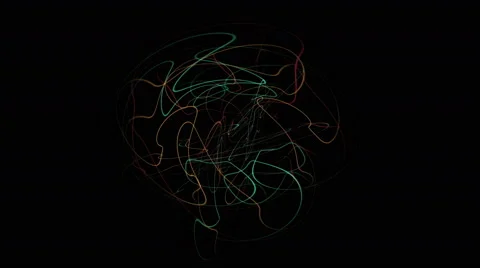Core colored line that moves in circles Stock Footage 63074327