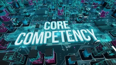 Core Competency with digital technology concept Stock Footage 103184214