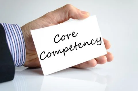 Core competency text concept Stock Photos