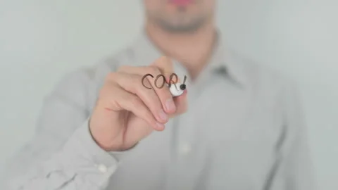 Core Competency, Writing on Transparent Screen Stock Footage 156791492