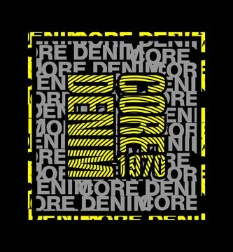 CORE DENIM design typography, vector design text illustration, poster, banner Stock Illustration