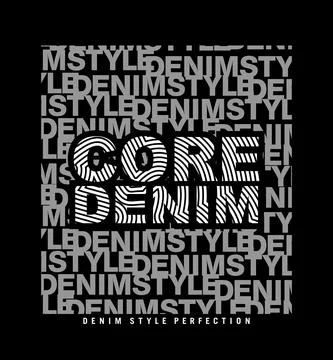 CORE DENIM design typography, vector design text illustration, poster, banner イラスト素材