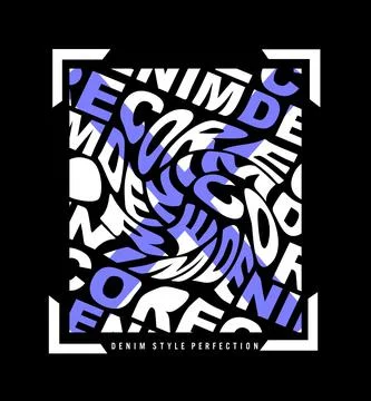 CORE DENIM design typography, vector design text illustration, poster, banner イラスト素材