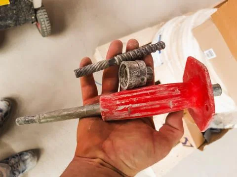 Core drilling professionals basic tools Stockfoto's