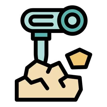 Core drilling rig extracting geological sample from soil Illustrazione stock