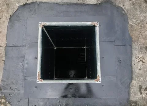 Core drilling through a building ceiling Stock Photos