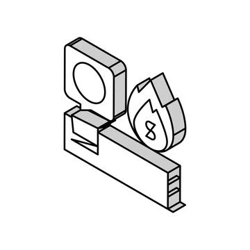 Core inflation isometric icon vector illustration Illustrazione stock