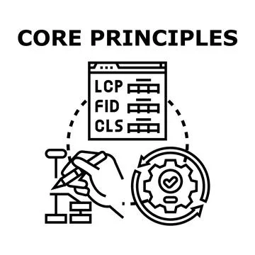 Core principles for website performance optimization and development イラスト素材