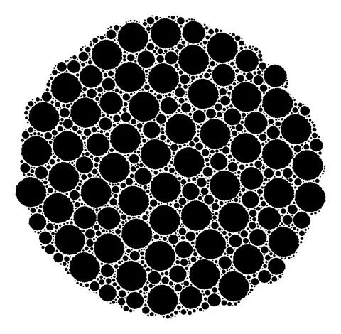 Core Recursion Collage of Itself Items Stock Illustration