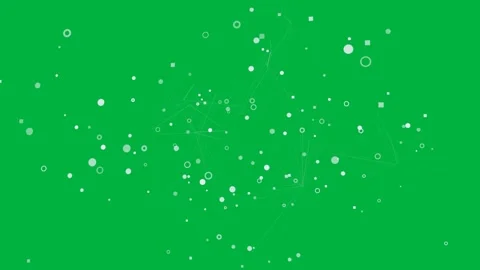 Core rotating and shifting, network growing, dots drifting, showing algorithm Video stock 329532124