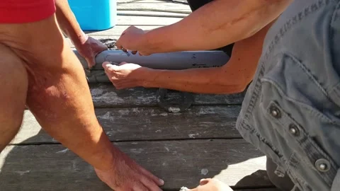 Core Splitting - Core Drill Barrel Stock Footage 138300453