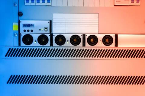 Core switch technology in network room place Stock Photos