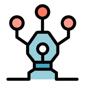 Core system collecting data from multiple sources icon Stockillustratie