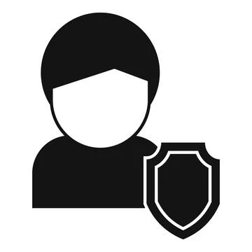 Core value protection icon simple vector. Business purpose Illustrazione stock