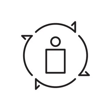 Core value vector icon logo design Illustrazione stock