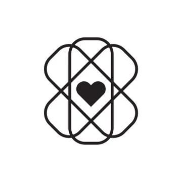Core value vector icon logo design Illustrazione stock