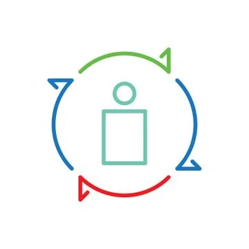 Core value vector icon logo design Illustrazione stock