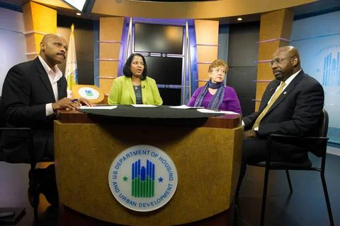 Core Values Accountability Roundtable at HUD headquarters, with Deputy Sec... Stock Photos