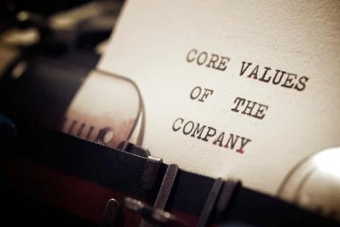 Core values of the company Stock Photos
