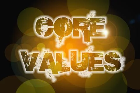 Core values concept Stock Illustration