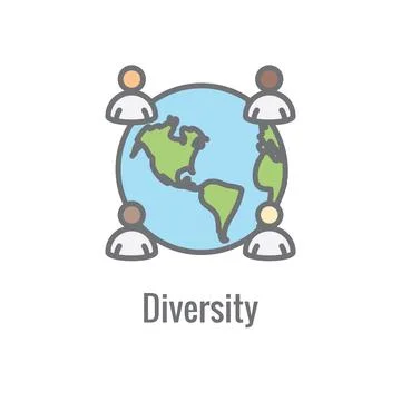 Core Values icon with value driven icon describing aspect of core values Stock Illustration