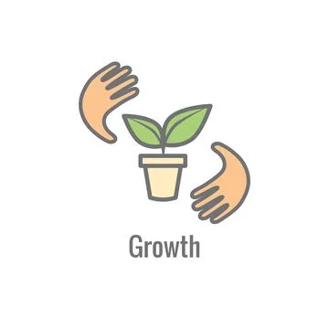 Core Values icon with value driven icon describing aspect of core values Illustrazione stock