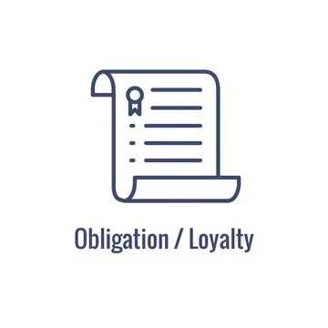 Core Values icon with value driven icon describing aspect of core values Stock Illustration