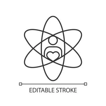 Core values linear icon Illustrazione stock