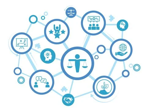 Core Values - Mission, integrity value icon Stock Illustration