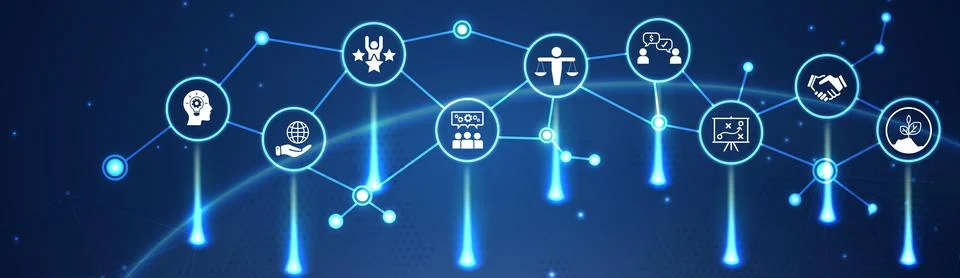 Core Values - Mission, integrity value icon Stock Illustration