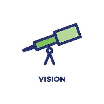 Core Values Outline / Line Icon Conveying Specific Purpose Illustrazione stock