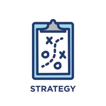 Core Values Outline / Line Icon Conveying Specific Purpose Illustrazione stock