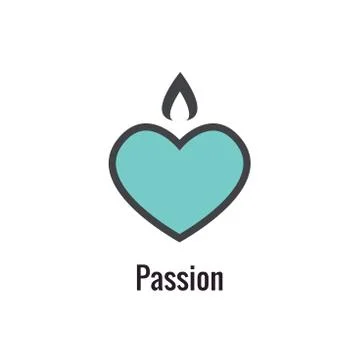 Core Values Outline / Line Icon Conveying Specific Purpose Illustrazione stock