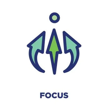 Core Values Outline / Line Icon Conveying Specific Purpose Stock Illustration