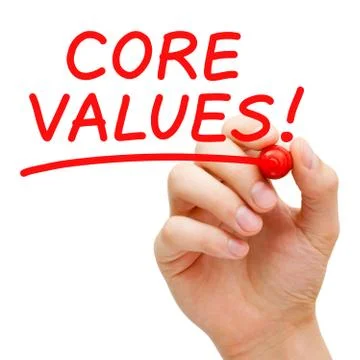 Core values 스톡 사진