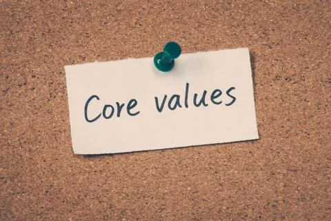 Core values Foto stock