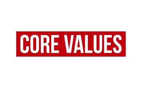 Core Values Rubber Stamp Seal Vector Stock Illustration