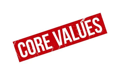 Core Values Rubber Stamp Seal Vector イラスト素材