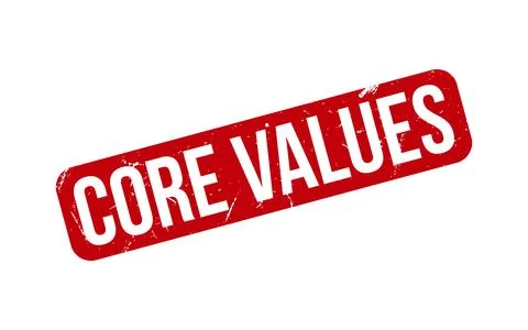 Core Values Rubber Stamp Seal Vector Illustrazione stock