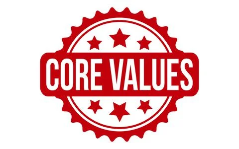 Core Values Rubber Stamp Seal Vector イラスト素材