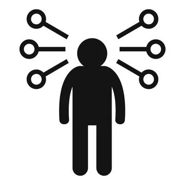Core vision icon simple vector. Social trust Stock Illustration