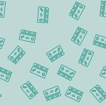Core web vitals seo line vector seamless pattern Stock Illustration