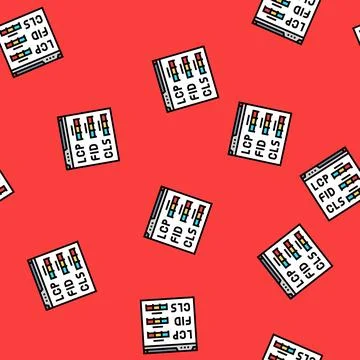 Core web vitals seo vector seamless pattern Stock Illustration